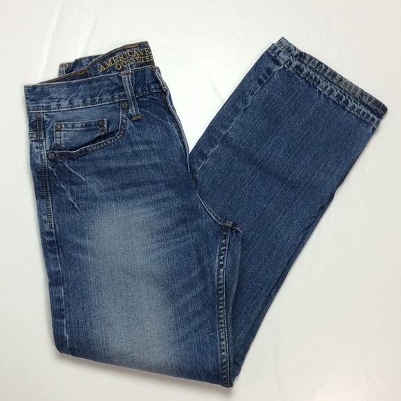 American Eagle Relaxed Straight Mens Jeans  28X29 - Picture 4 of 6